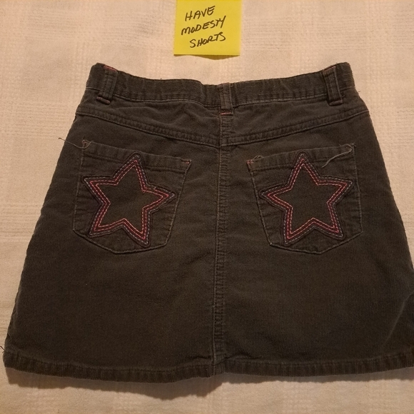 Gymboree girls size 8 gray corduroy skirt with modesty shorts - Picture 5 of 7